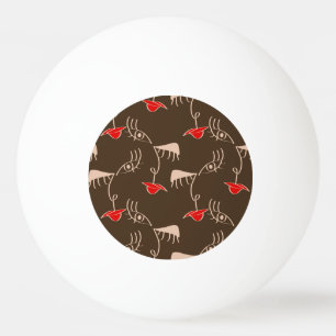 One-line woman face: abstract pattern. ping pong ball