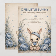 One Little Bunny First Birthday - Storybook Animal