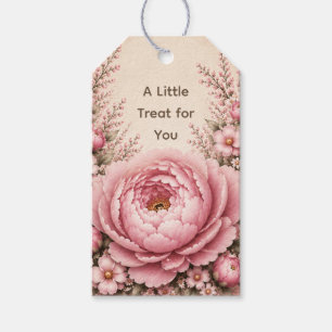 One Little Friend Floral First Birthday Gift Tags