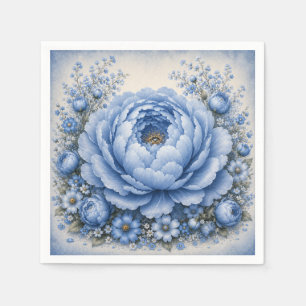 One Little Friend Floral First Birthday Napkin