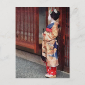 One Little Geisha Art Postcard