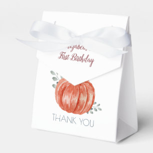 One Little Pumpkin 1st Birthday   Favor Box