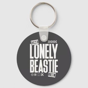 One Lonely Ie I Be Funny Quote Sarcastic Retro Hum Keychain