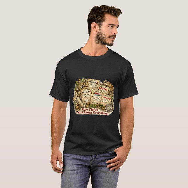 ONE LOTTERY TICKET T-Shirt (Front Full)