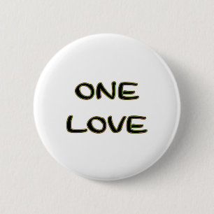 One Love 2 Inch Round Button