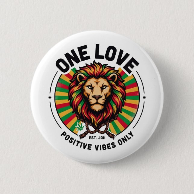 one love 2 inch round button (Front)