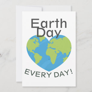 One Love One Earth, Earth Day, Save Our Planet Holiday Card