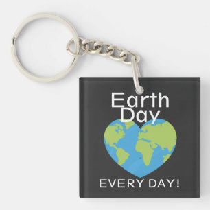 One Love One Earth, Earth Day, Save Our Planet Keychain