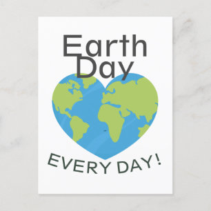 One Love One Earth, Earth Day, Save Our Planet Postcard