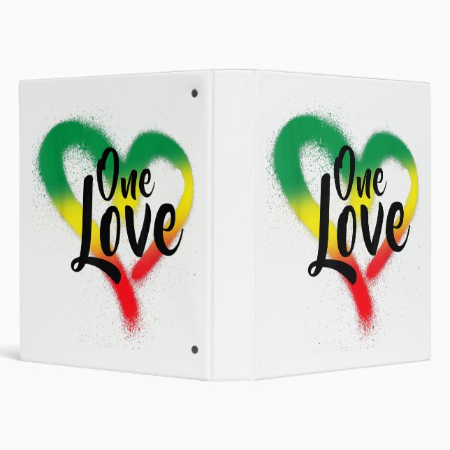 One Love One Heart Reggae Vibes Binder (Background)