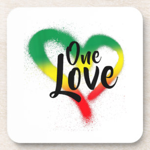 One Love One Heart Reggae Vibes Coaster