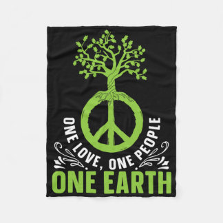 One Love One People One Earth International Day Of Fleece Blanket