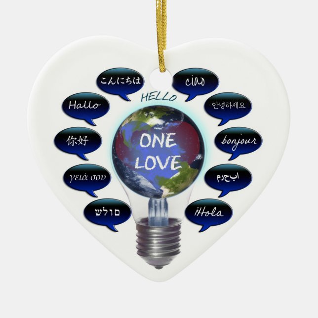 One Love Ornament (Front)