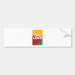One Love Poster Bumper Sticker