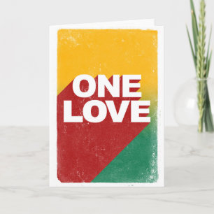 One Love Poster Holiday Card