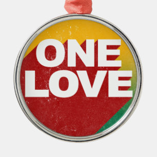 One Love Poster Metal Ornament