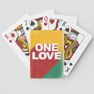 One Love Poster Playing Cards