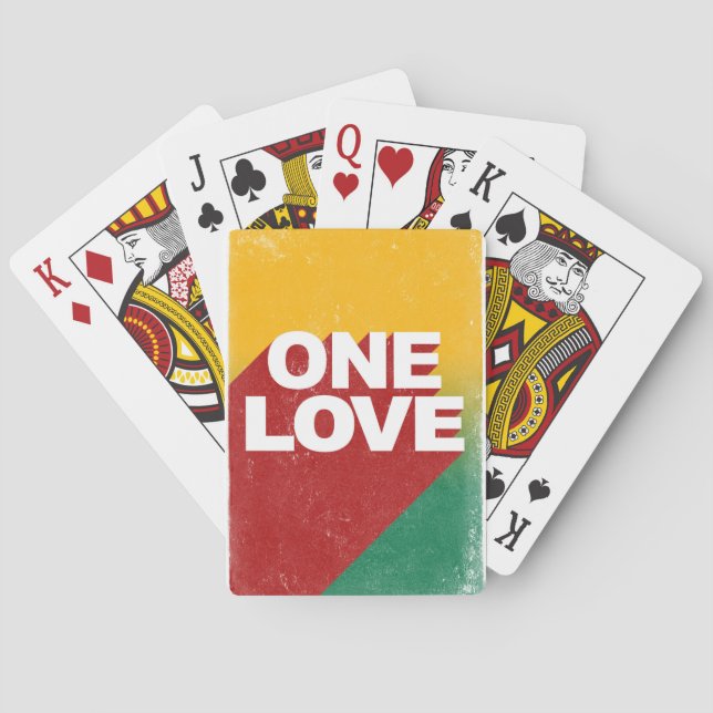 One Love Poster Playing Cards (Back)