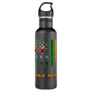 One Love Rasta Reggae USA American Flag Reggae Mus 710 Ml Water Bottle