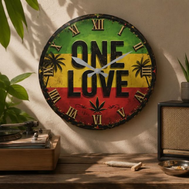 One Love Regga Large Clock (Creator Uploaded)