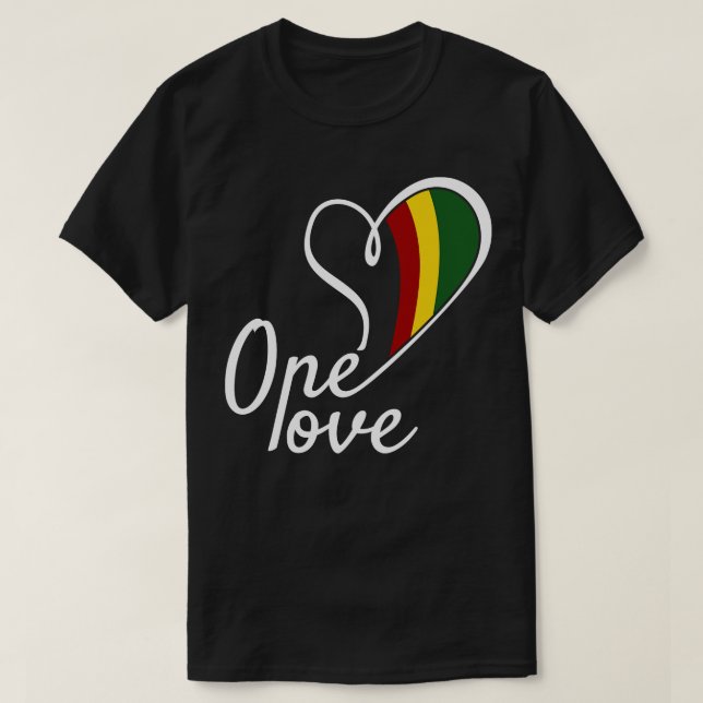 One Love Reggae 1 T-Shirt (Design Front)