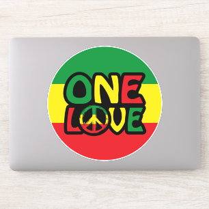 One Love, Reggae design with reggae colors