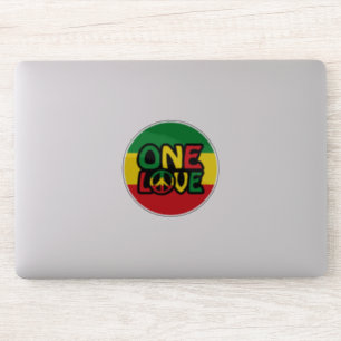 One Love, Reggae design with reggae colours