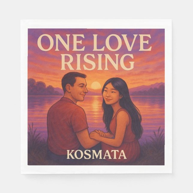 One Love Rising - Serviette Napkin (Front)