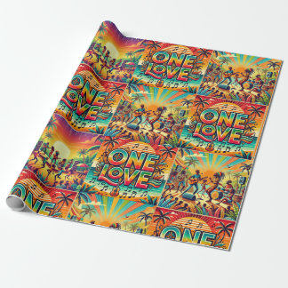 One love wrapping paper