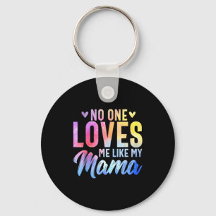 One loves like mama - mother's day son and daughte keychain