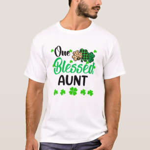 One Lucky Aunt Clover St. Patrick's Day Irish T-Shirt