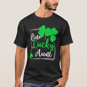 One Lucky Aunt - Funny Family St Patrick's Day Gif T-Shirt