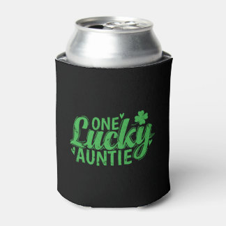 One Lucky Auntie St. Patricks Day Can Cooler
