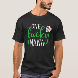One Lucky Baseball Grandma Nana Shamrocks St Patri T-Shirt