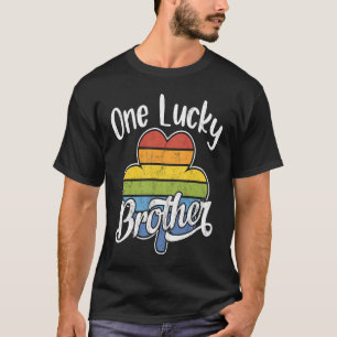 One Lucky Brother Fun Striped Irish C St Patrick's T-Shirt