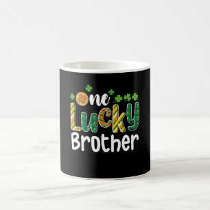 One Lucky Brother Matching Family St Patrick's Day Coffee Mug