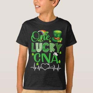 One Lucky Cna Nurse Shamrock Stethoscope St T-Shirt