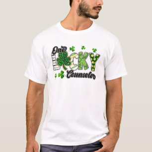 One Lucky Counsellor Shamrocks St Patrick's Day T-Shirt