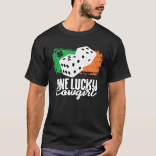 One Lucky Cowgirl Dice Game Family Group Matching T-Shirt