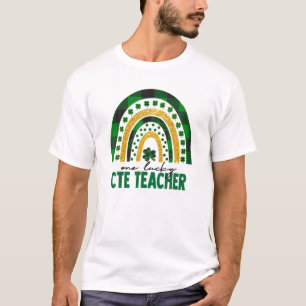 One Lucky CTE Teacher Rainbow St Patricks Day Sham T-Shirt