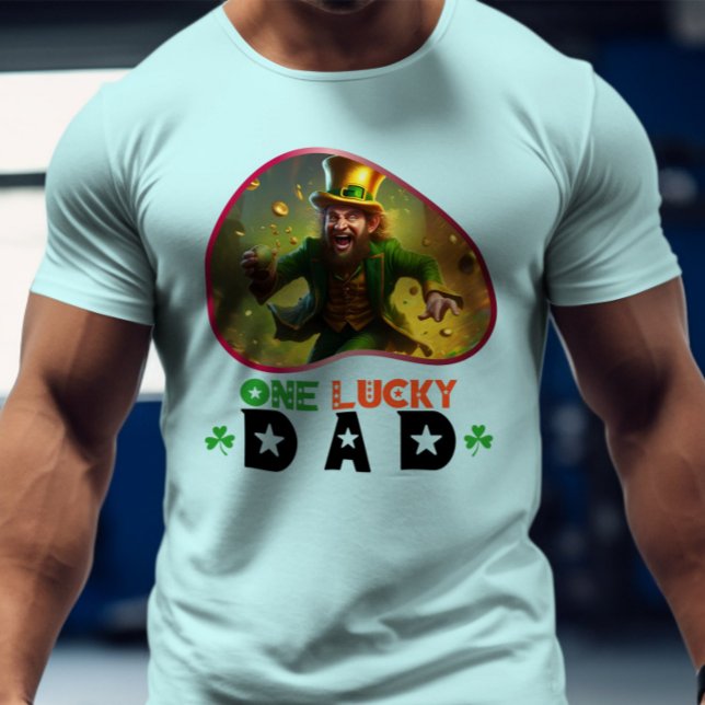 One Lucky Dad - Shimmering Shamrock Ball T-Shirt (Creator Uploaded)