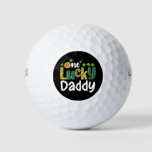One Lucky Daddy Matching Family St Patrick's Day Golf Balls