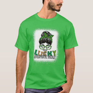 One Lucky Developmental Specialist Bleached St Pat T-Shirt