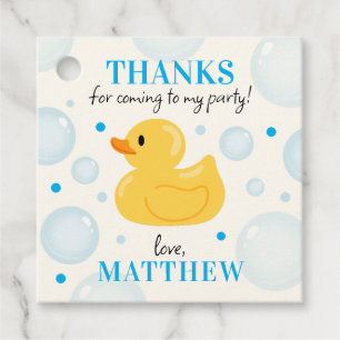 One Lucky Duck 1st Birthday Thank You Favor Tags