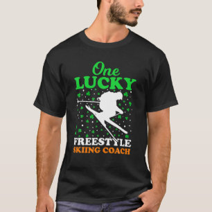 One Lucky Freestyle Skiing Coach St. Patrick's Day T-Shirt