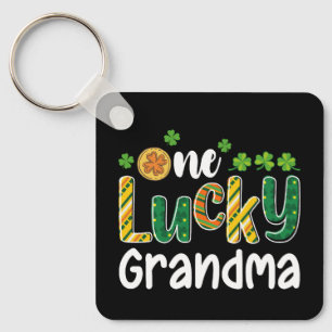 One Lucky Grandma Matching Family St Patrick's Day Keychain