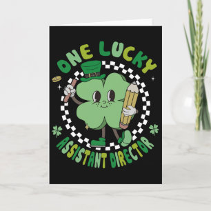 One Lucky Istant Director St. Patricks Day Retro S Card