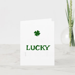 One lucky jet skier st patrick's day irish jetski card