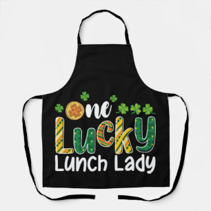 One Lucky Lunch Lady School St Patrick's Day Apron