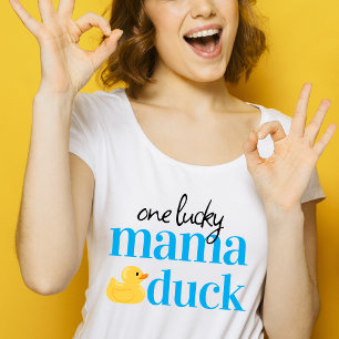 One Lucky Mama Duck 1st Birthday Celebration T-Shirt